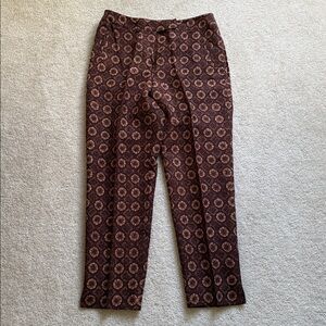 Patterned brown pants